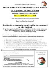 AKCIJA STERILIZACIJ IN KASTRACIJ PSOV IN MAČK 2019 1